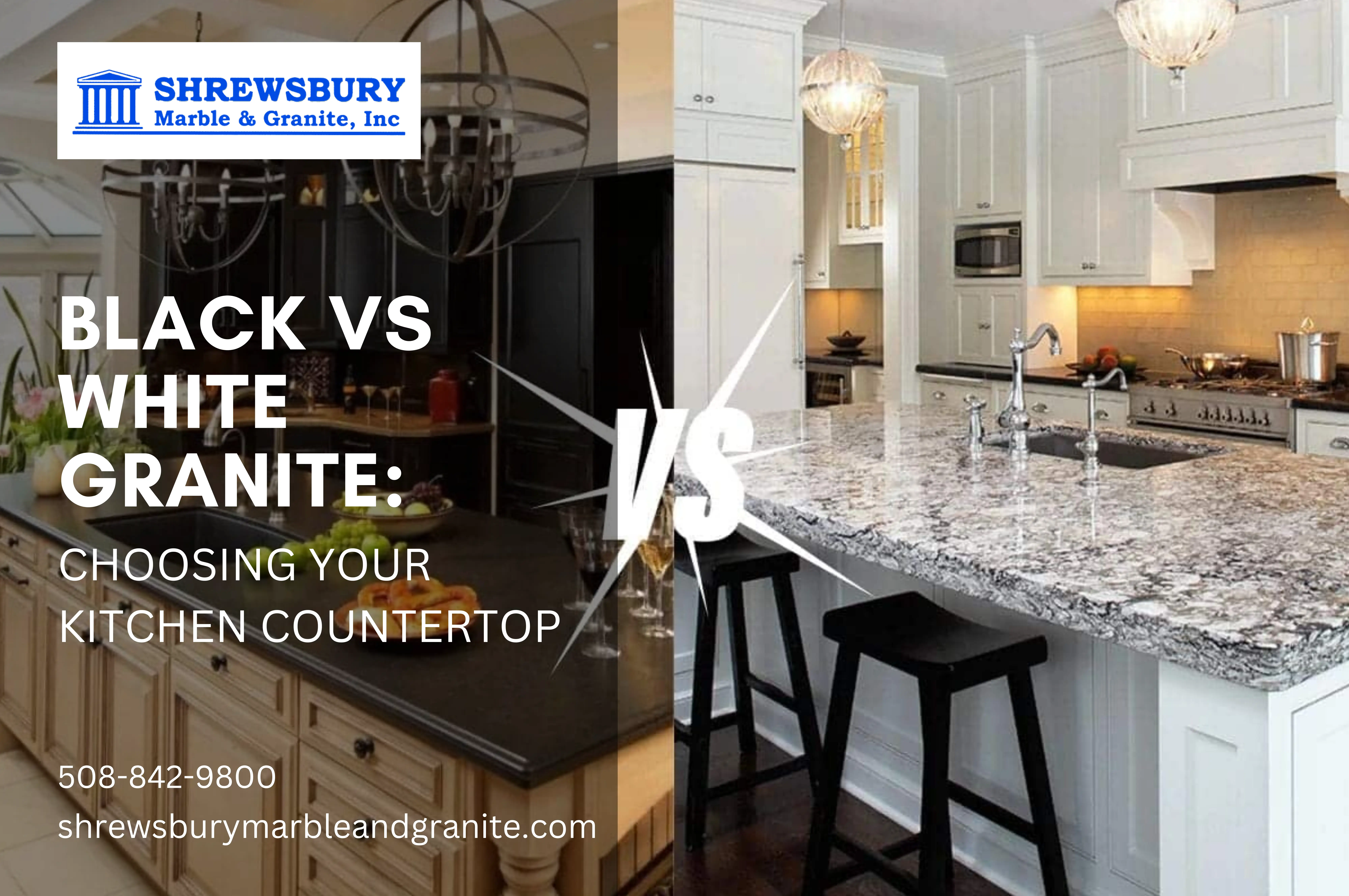 Black vs White Granite